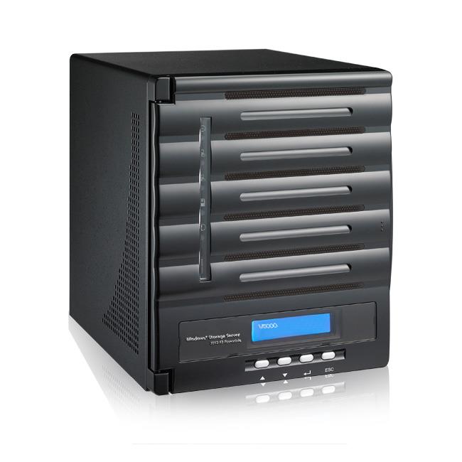 Thecus 5-Bay tower WSS NAS, SATA, 1.86GHz Dual Core, 4GB DDR3, 2x GbE, USB 3.0