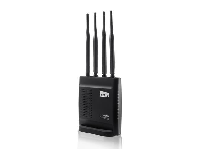 Netis WF2780 WiFi AC1200 DUAL BAND Router, 4x LAN, 4x antÃ©na 5dBi