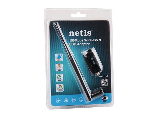 Netis WF-2119S Mini USB WiFi adaptÃ©r, 150 Mbps, 1 odnÃ­matelnÃ¡ antÃ©na 5dBi