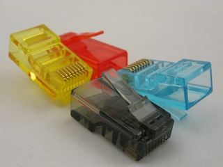 Netrack konektor RJ45 8p8c, UTP lanko, cat. 5e (100 ks), barva mix