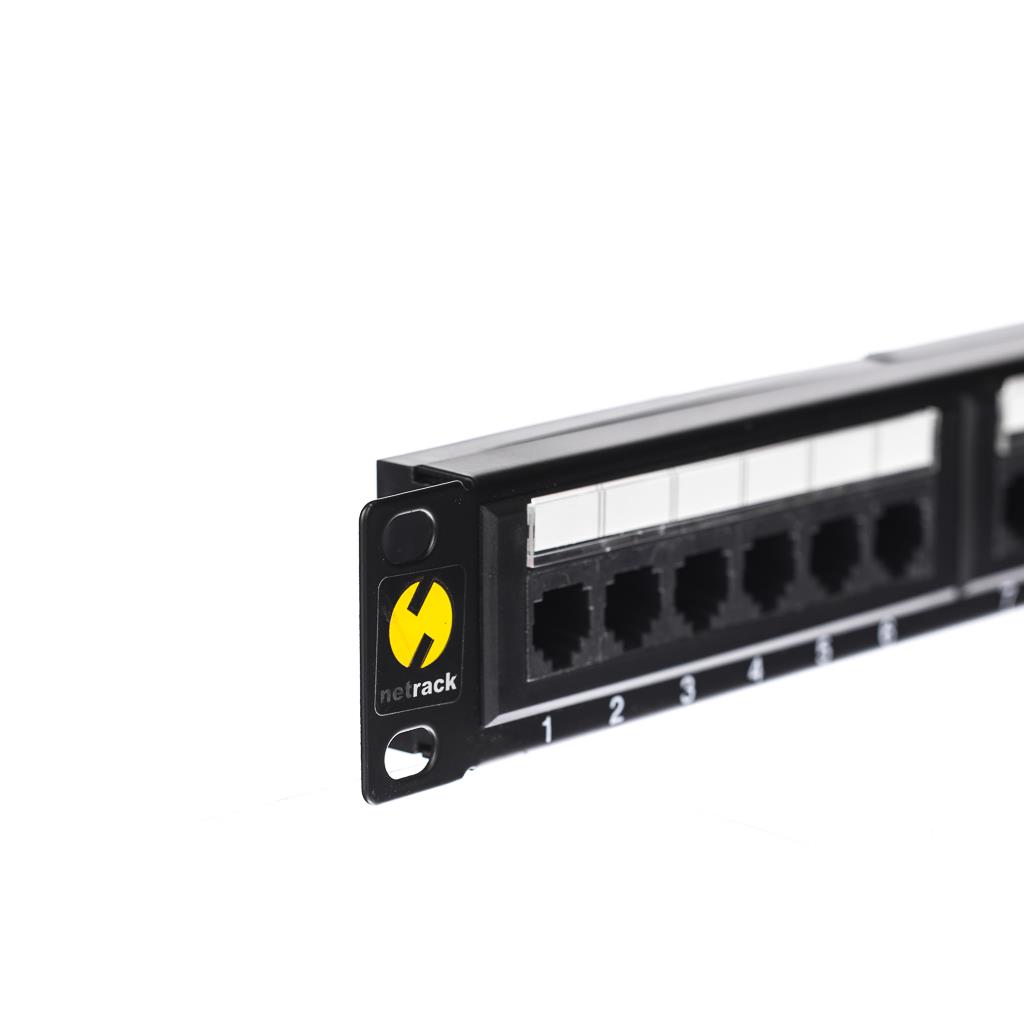 Netrack patchpanel 19'' + 2 x twisted pair cable CCA, 305m ; cat. 5e UTP
