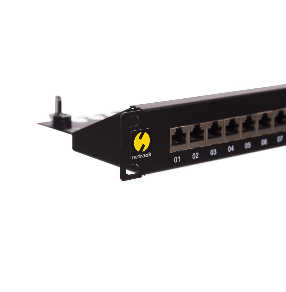 Netrack patchpanel 19'' 24 ports cat. 6A FTP, Krone IDC