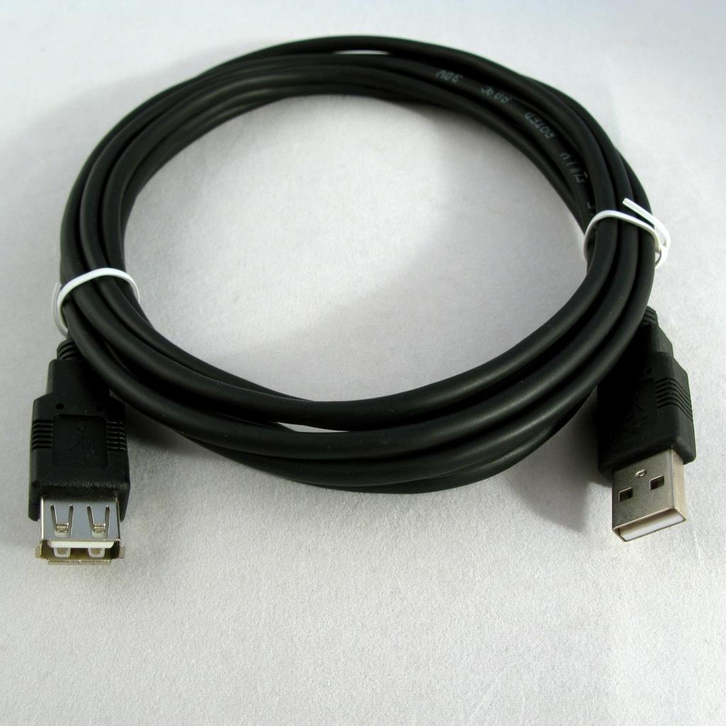 Netrack prodluÅ¾ovacÃ­ USB kabel AM / AF 3m, ÄernÃ½