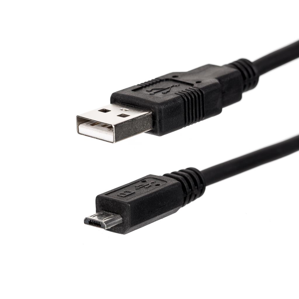 Netrack USB kabel AM / MICRO 0,1m, ÄernÃ½