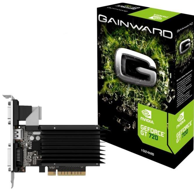 Gainward GeForce GT 720, 2GB DDR3 (64 Bit), HDMI, DVI, VGA, SilentFX
