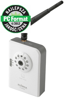 Edimax 1.3Mpx H.264 Wireless N150 IP Camera, night vision IR, Plug&View, SDHC