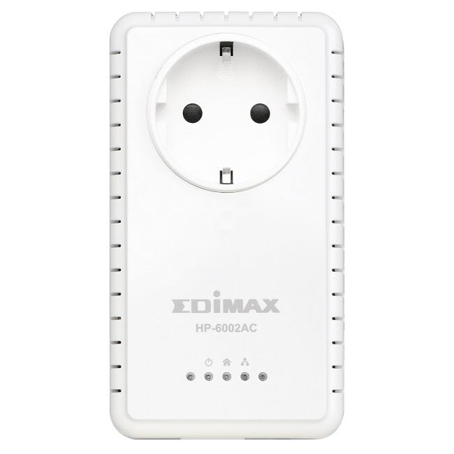 Edimax AV600 Powerline Gigabit Eth. adapter, integrated power DIN socket