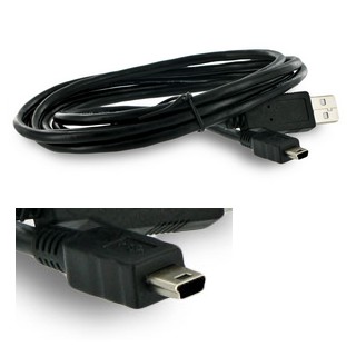 4World Kabel USB 2.0 mini 5 pin 1.5m AM-BM5Pin styl Canon, feritovÃ½ filtr