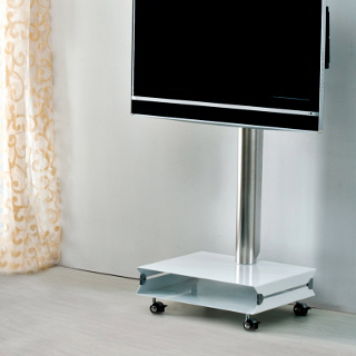 4World TV stolek, pojÃ­zdnÃ½ stojan pro LCD / LED 26''- 37'', police 1x1, max.30kg