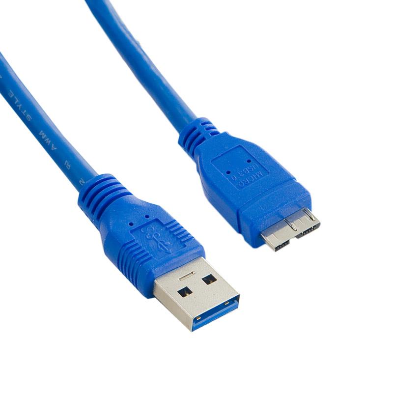 4World Kabel USB 3.0 AM- Micro BM 1.5m| modrÃ½