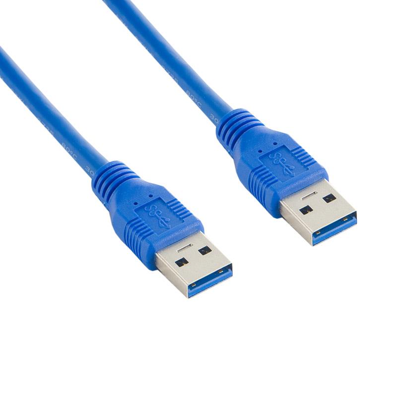 4World Kabel USB 3.0 AM-AM 3.0m| modrÃ½