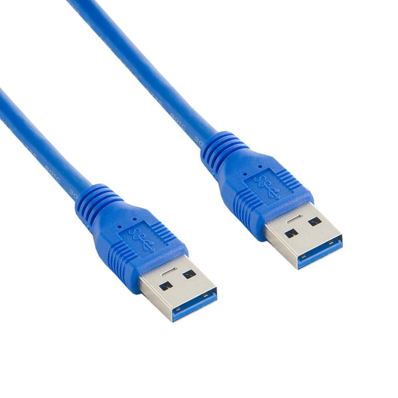 4World Kabel USB 3.0 AM-AM 5.0m| modrÃ½