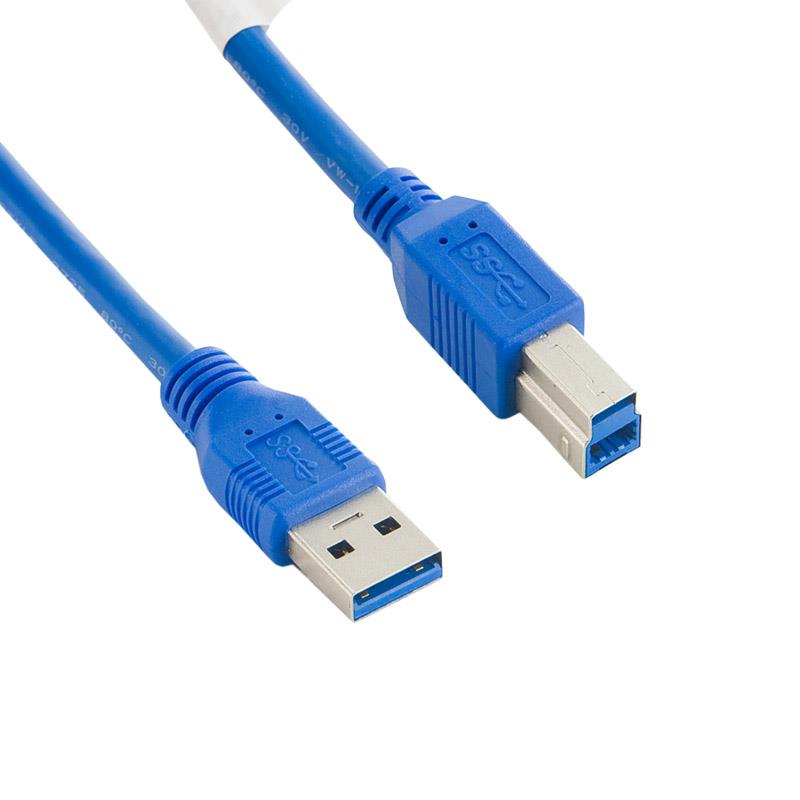 4World Kabel USB 3.0 AM-BM 2.0m| modrÃ½
