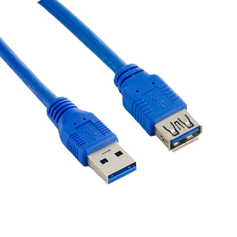 4World Kabel USB 3.0 AM-AF 0.5m| modrÃ½