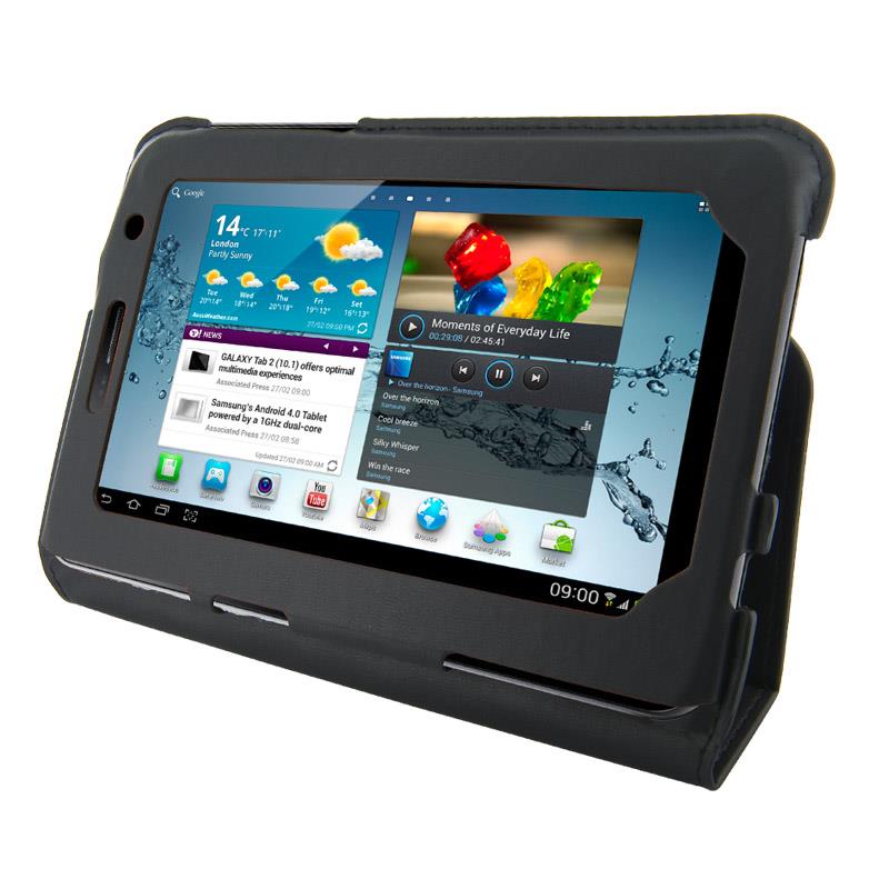 4World Pouzdro - stojan pro Galaxy Tab 2, Ultra Slim, 7'', ÄernÃ½