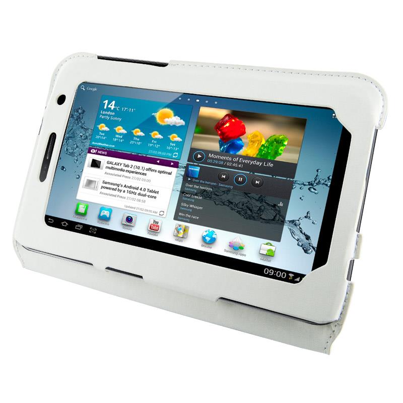 4World Pouzdro - stojan pro Galaxy Tab 2, Ultra Slim, 7'', bÃ­lÃ½
