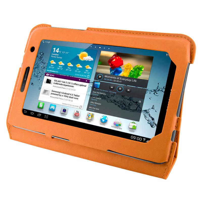 4World Pouzdro - stojan pro Galaxy Tab 2, Ultra Slim, 7'', oranÅ¾ovÃ½