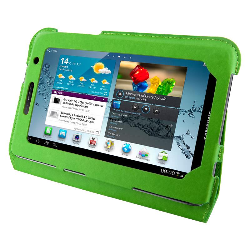 4World Pouzdro - stojan pro Galaxy Tab 2, Ultra Slim, 7'', zelenÃ½