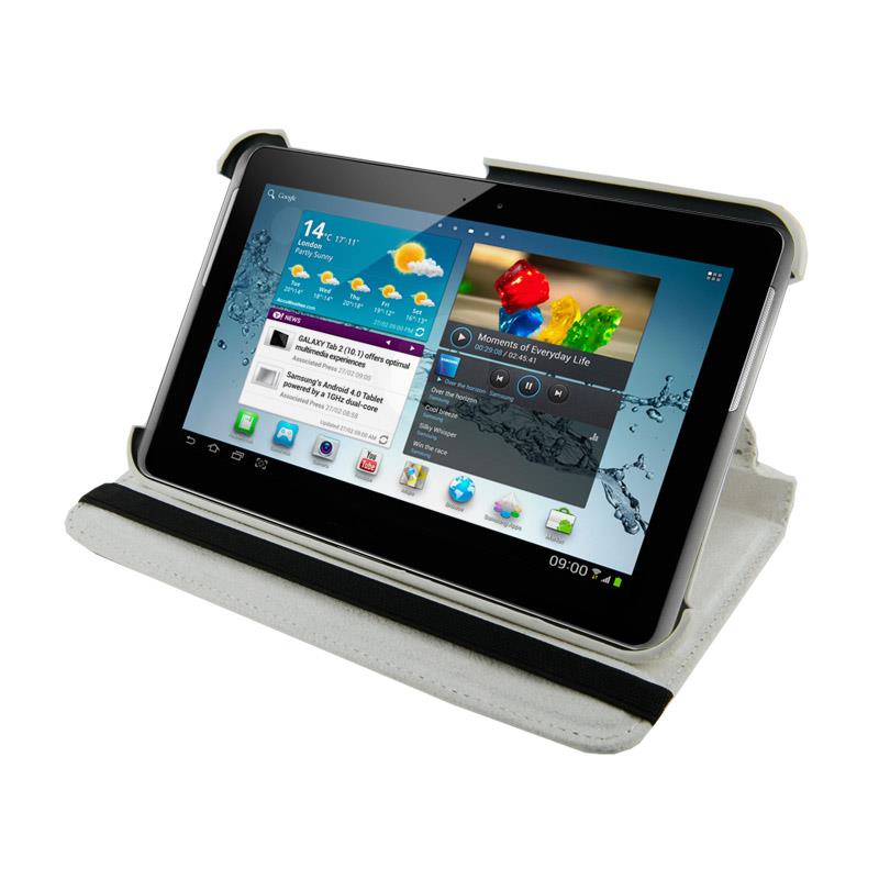 4World Pouzdro - stojan pro Galaxy Tab 2, Rotary, 7'', bÃ­lÃ½