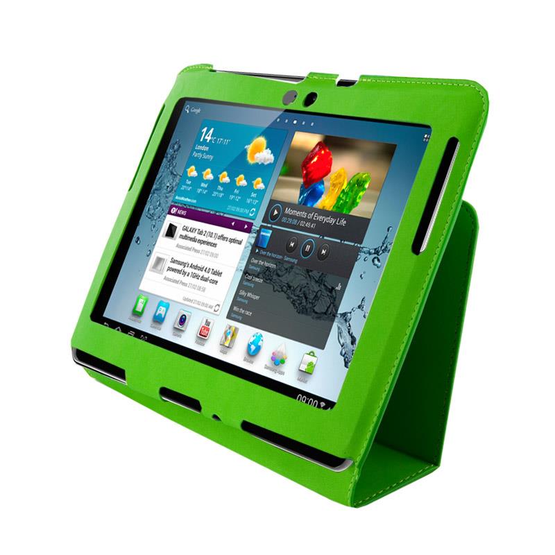 4World Pouzdro - stojan pro Galaxy Tab 2, Ultra Slim, 10'', zelenÃ½