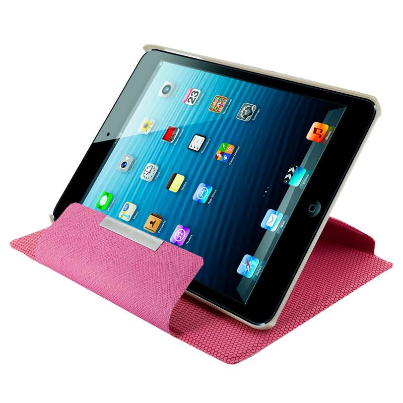 4World Pouzdro - stojan pro iPad Mini, Rotary, 7'', rÅ¯Å¾ovÃ½