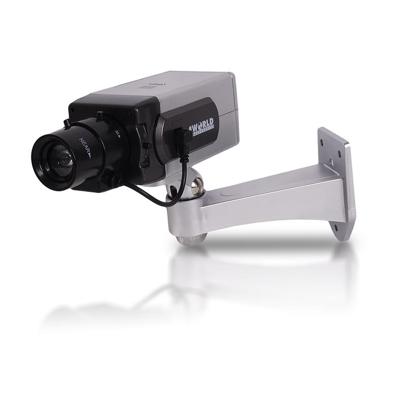 4World Atrapa bezpeÄnostnÃ­ kamery s blikajÃ­cÃ­ LED diodou
