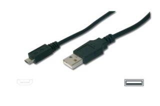 ASSMANN USB 2.0 HighSpeed Connection Cable USB A M(plug)/microUSB B M(plug) 1,8m