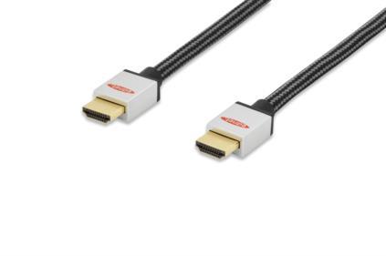 HDMI kabel Ednet Highspeed 2.0 s Eth., typ HDMI A/HDMI A, M/M ÄernÃ½ 2.0m blister