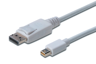 Kabel ASSMANN DisplayPort 1.1a, mini DP - DP, samec-samec