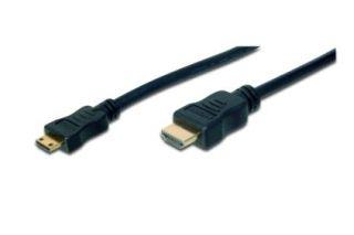 HDMI kabel ASSMANN HighSpeed Ethernet V1.3 3D GOLD A M/C M(mini), 2.0m
