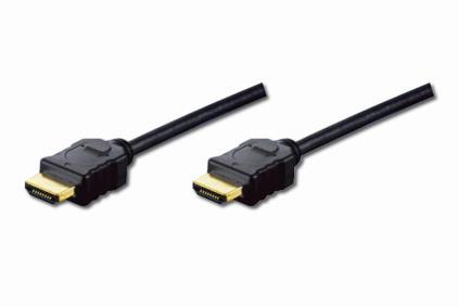 HDMI kabel Highspeed 1.4 s Eth., typ HDMI A/HDMI A, M/ÄernÃ½ 2,0m