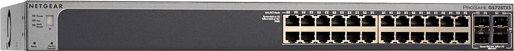Netgear ProSafe Smart 28-Port Stackable GbE Switch, 4x10G SFP+ (GS728TXS)