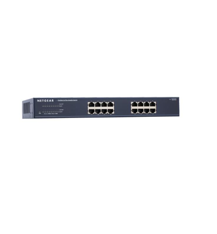 Netgear ProSafe Plus 16-Port, 8xPOE, Gigabit Rack Switch budget 85W (JGS516PE)