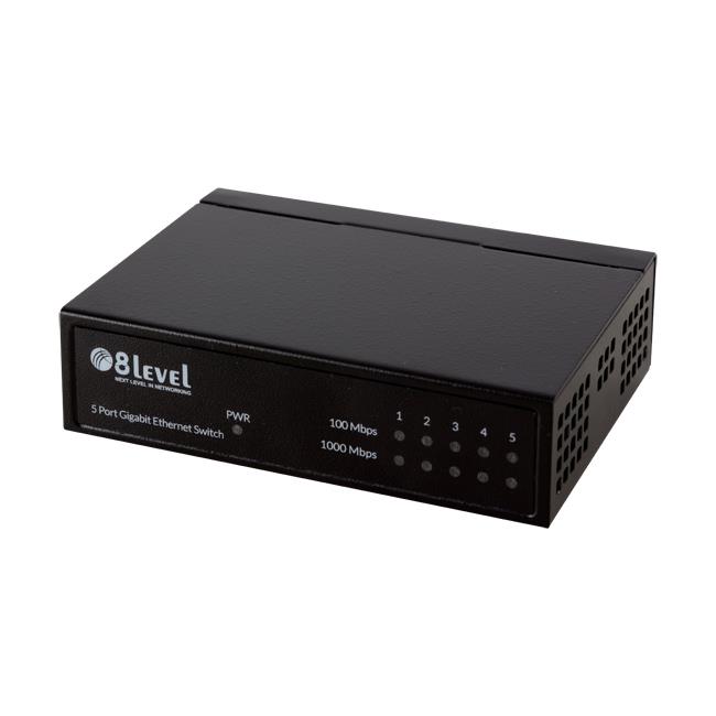 8level GES-5D Switch 5x 10/100/1000Mbps Desktop