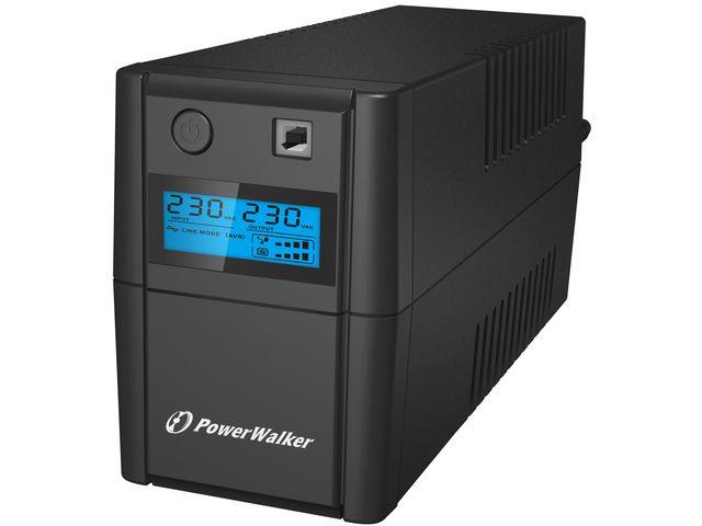 Power Walker UPS Line-Interactive 650VA 2x 230V EU OUT, RJ11 IN/OUT, USB, LCD