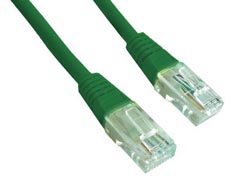 Gembird Patch kabel RJ45, cat. 5e, UTP, 0.5m, zelenÃ½