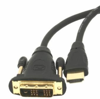 Gembird HDMI - DVI samec-samec kabel (pozlacenÃ© konektory 18+1) 1.8m