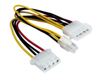 Gembird kabel MOLEX (4pin) s vÃ½vodem na P4 ATX (4pin) 15cm