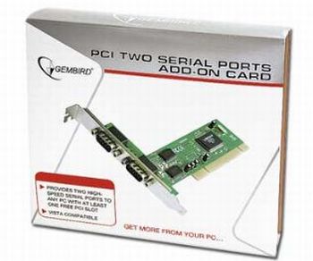 Gembird 2x serial porty PCI add-on karta