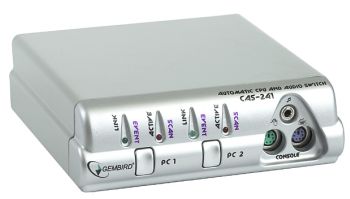 Gembird automatickÃ½ CPU switch s audiem, 2 PC