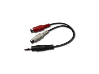 Gembird kabel audio stereo minijack -> 2x RCA (CINCH) samice 0,2M
