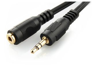 Gembird kabel,prodluÅ¾ovacÃ­ audio JACK 3.5mm samec/JACK 3.5mm samice 5M,pozlÃ¡cenÃ½