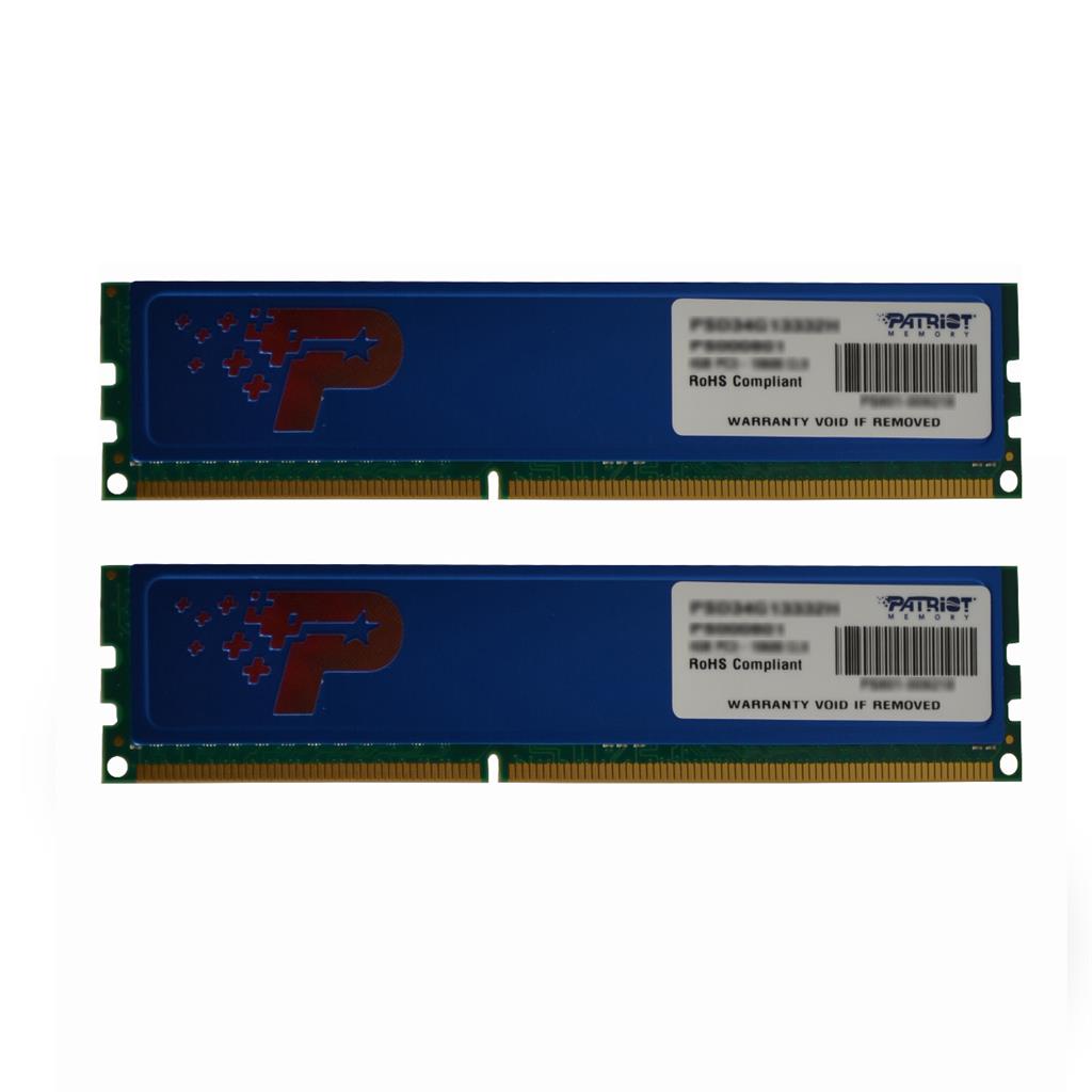 Patriot 2x4GB 1600MHz DDR3 CL11 DIMM s modrÃ½m chladiÄem