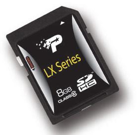 Patriot SDHC karta 8GB LX Series Class 10 (zÃ¡pis 10MB/s)