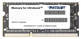 Patriot 4GB Ultrabook Line 1600MHz DDR3 CL11 SODIMM, pro Ultrabooky