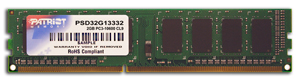 Patriot 2GB 1333MHz DDR3 CL9 DIMM