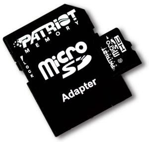 Patriot micro SDHC karta 32GB LX Series Class 10 (zÃ¡pis 10MB/s) + adaptÃ©r SDHC