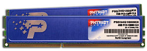 Patriot 2x4GB 1333MHz DDR3 CL9 DIMM s modrÃ½m chladiÄem