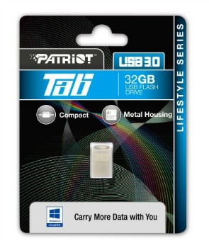 Patriot Tab 32GB USB 3.0 kovovÃ½ mini flashdisk, 80MB/s