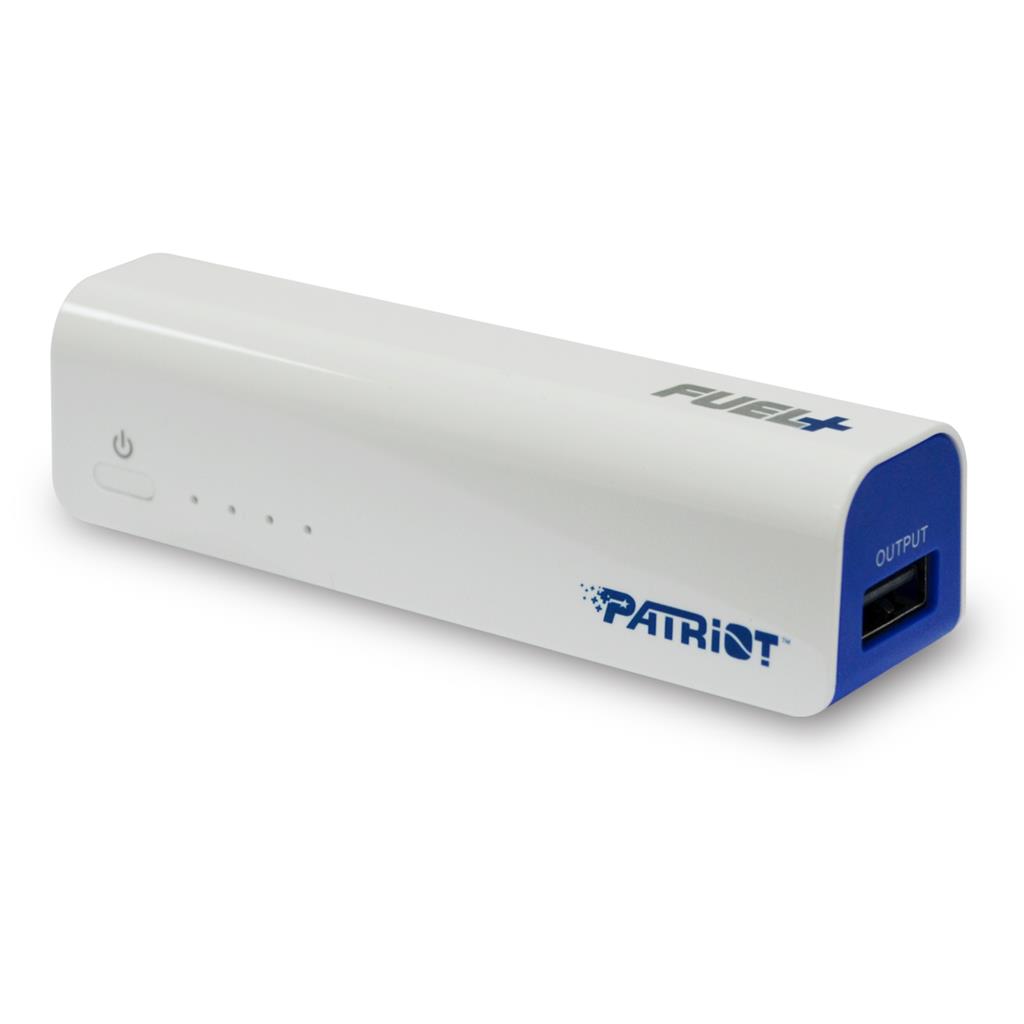 Patriot FUEL+ power bank 2200 mAh, Li-Ion, 1x USB 5V/1A, kabel micro USB --> USB